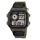 Reloj Casio H. Digital Verde Militar. AE-1200WHB-3BVDF