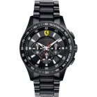 Reloj Ferrari  H.pavo.acer.negro.crono 0830046