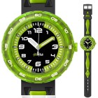 Reloj Flik Flak Get In Green. Verd.negr FCSP014