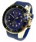 Reloj Kyboe M. Cja.dorad.caucho Azul KG40-002