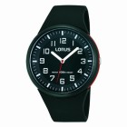 Reloj Lorus H.caucho Negro-rojo RRX47DX9