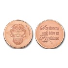 Moneda Calavera Rosa Talla  M MON-SKU-03-M