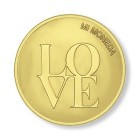 Moneda Love Dorada Talla Mediana MON-LOV-02-M