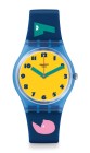 Reloj Swatch 1-2-3 Solail. Azul/amarillo GN242