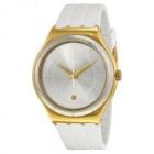 Reloj Swatch Caucho Blan.cj. Dorado YWG401