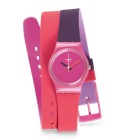 Reloj Swatch Fun In Pink. Cor.dobl.bicol LP137