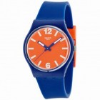 Reloj Swatch In Motorino. Azul Y Naranja GN234