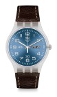 Reloj Swatch Piel Marr.esf.azul SUOK701