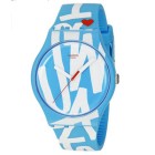 Reloj Swatch Blanco Y Azul SUOS103