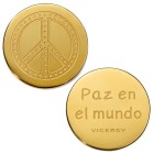 Medallon Viceroy Paz En El Mundo Dorado VMC0003-06