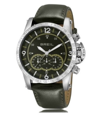 Reloj Cro Breil  Aviator Piel Verde. Cj. TW1144