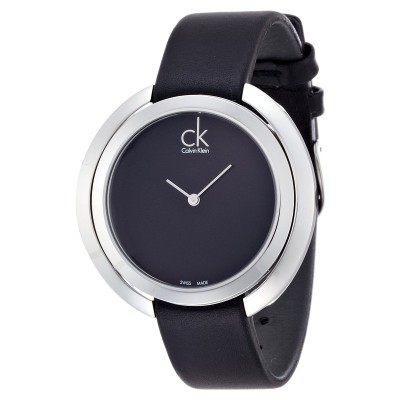 Reloj Calvin Klein M.  Piel Negr.e.negra K3U231C1