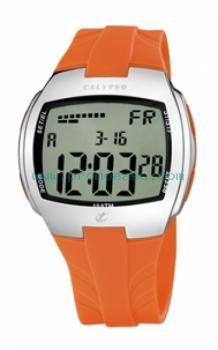 Reloj  Calypso H. Caucho Naranja Digital K6039/4