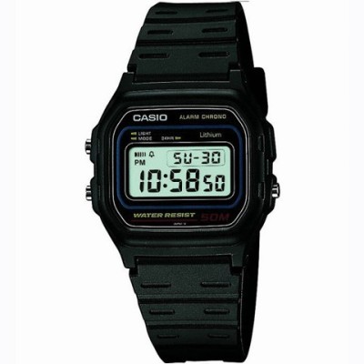 Reloj Casio H.50m.caucho.negro. W-59-1VQES