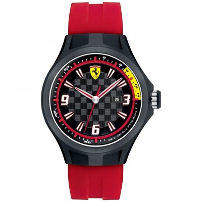 Reloj Ferrari H.cau.roj.poliur.negro 0830002