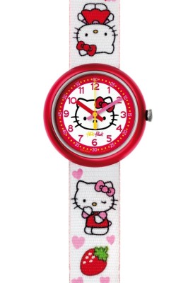 Reloj Flik Flak Hello Kitty Vaso Y Lapiz FLN027