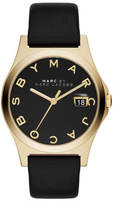Reloj Marc Jacobs Piel Negra Cj. Dorada MBM1357